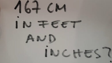 167cm in Feet and Inches