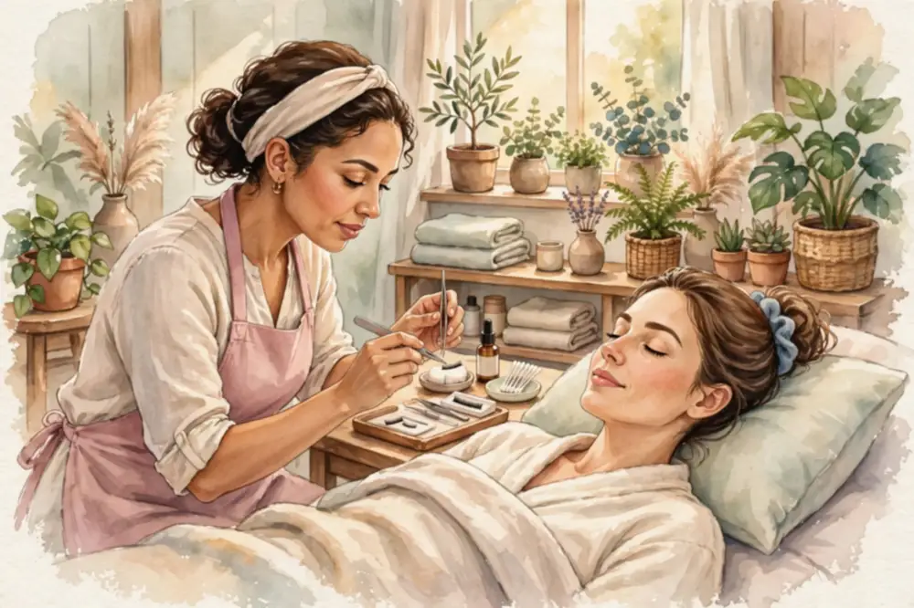 Lexie Wiggly rebuilt her life after the divorce as a licensed esthetician specialising in eyelash extensions